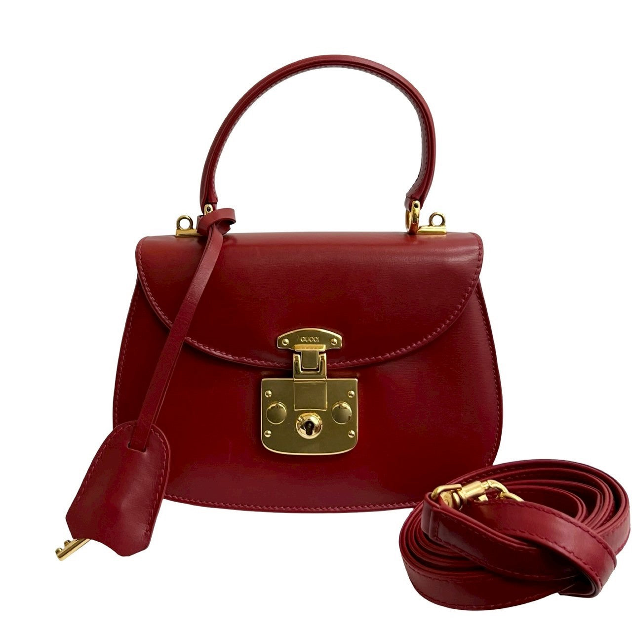 Gucci Lock Calf 2way Handbag