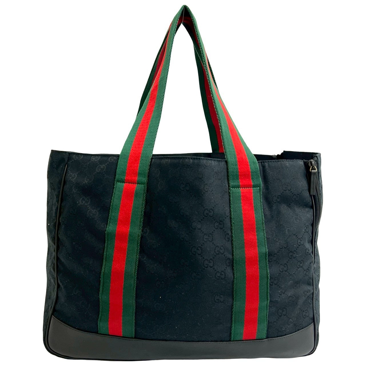 Gucci GG Canvas Leather Tote Bag