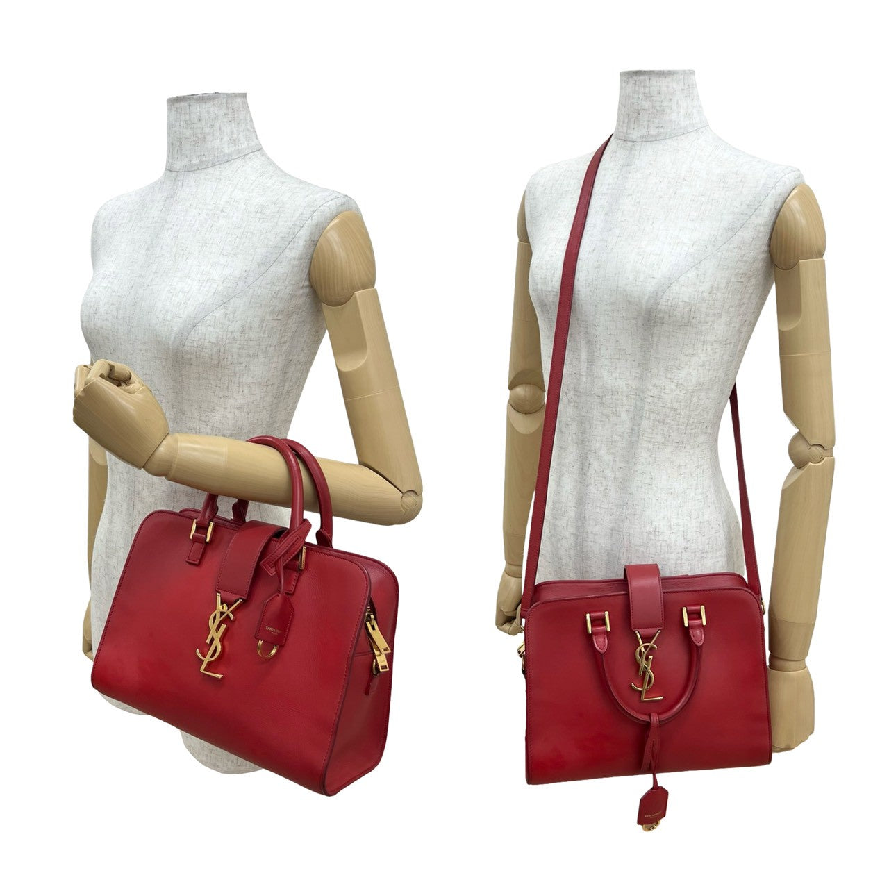 Saint Laurent Paris Baby Cabas Leather 2way Handbag