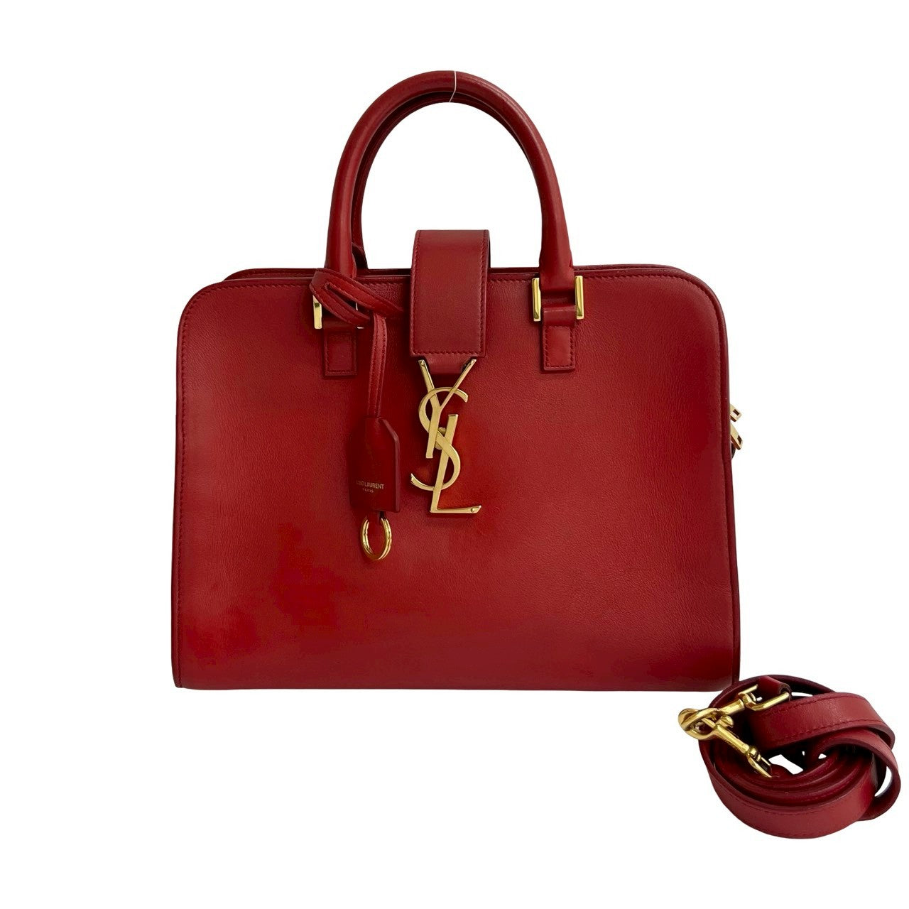 Saint Laurent Paris Baby Cabas Leather 2way Handbag