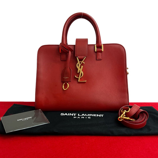 Saint Laurent Paris Baby Cabas Leather 2way Handbag