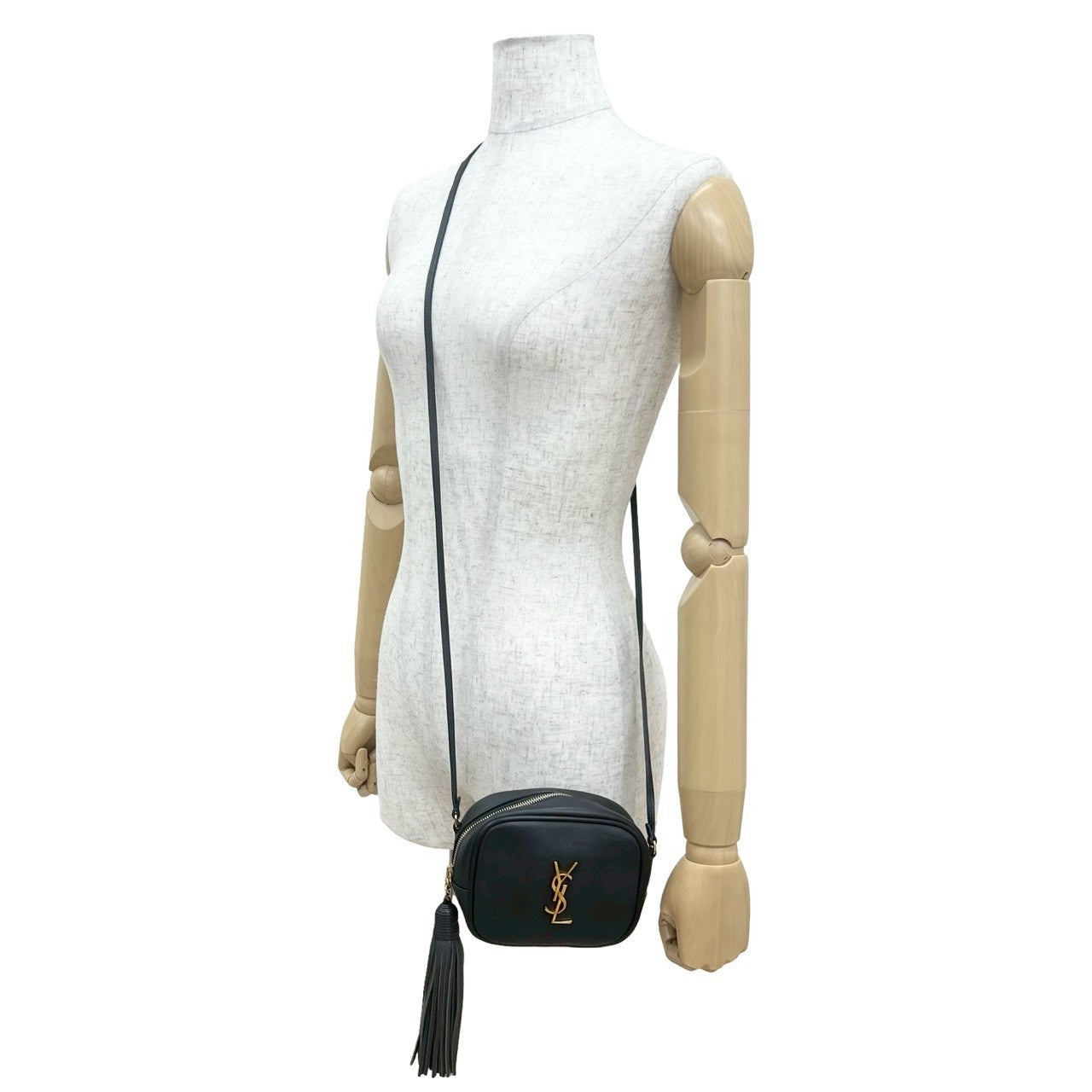 Saint Laurent Paris YSL Leather Mini Shoulder Bag