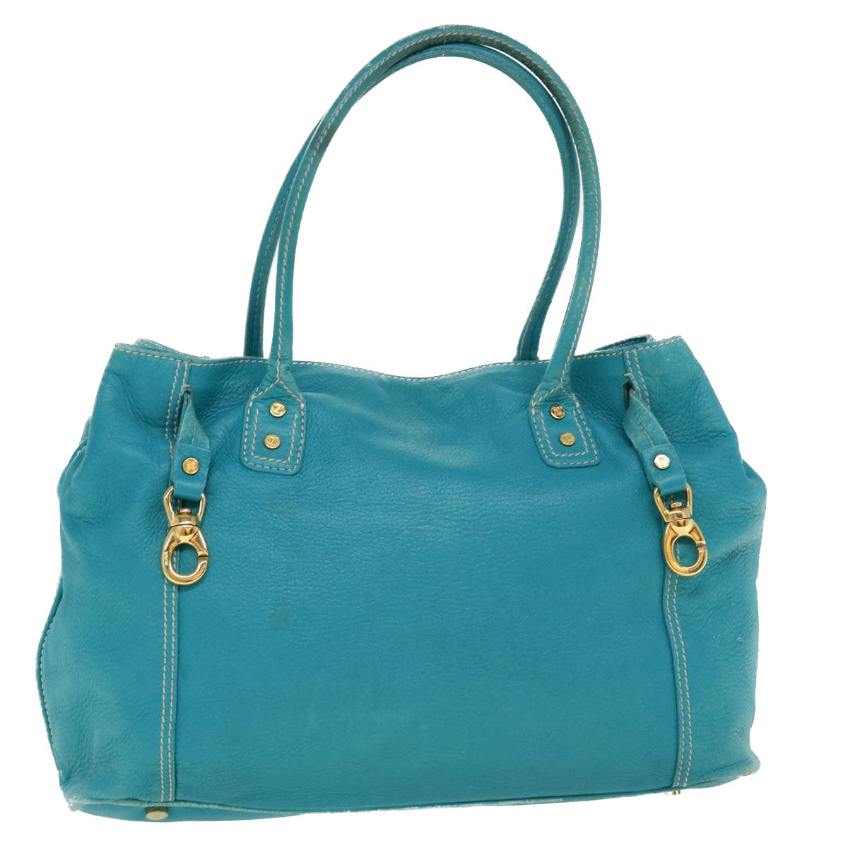 Luxury CELINE Shoulder Bag Leather Light Blue im428