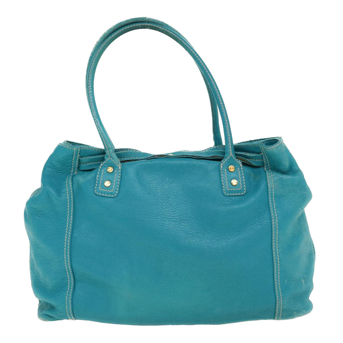 Luxury CELINE Shoulder Bag Leather Light Blue im428