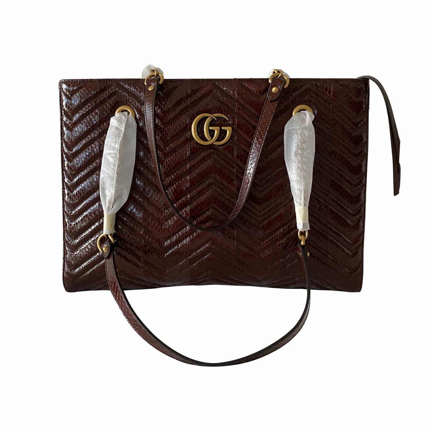Gucci GG Marmont Leather Chain Tote Style 1