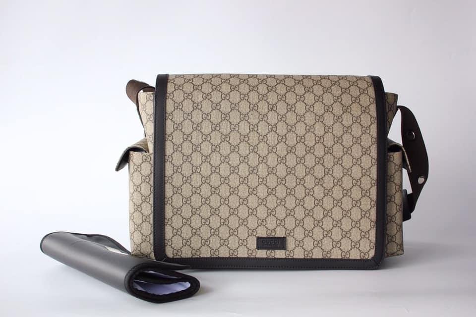 Gucci Leather Canvas Shoulder Bag Style 59