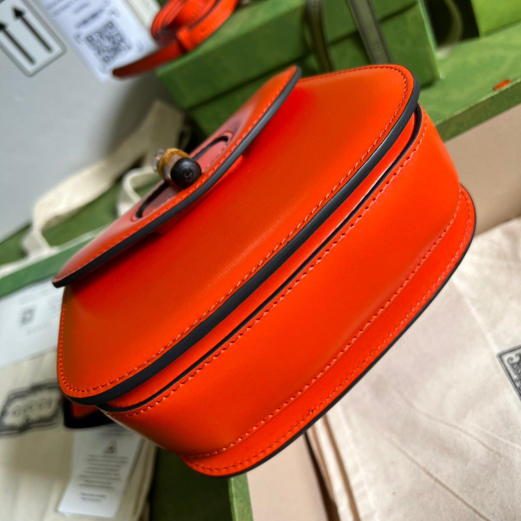 Gucci Bamboo Leather Shoulder Bag Style 18