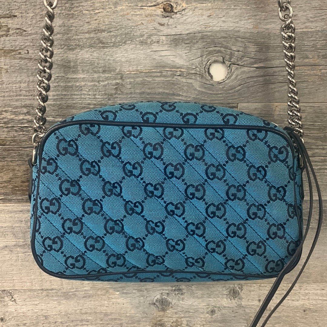 Gucci GG Marmont Canvas Quilted Crossbody
