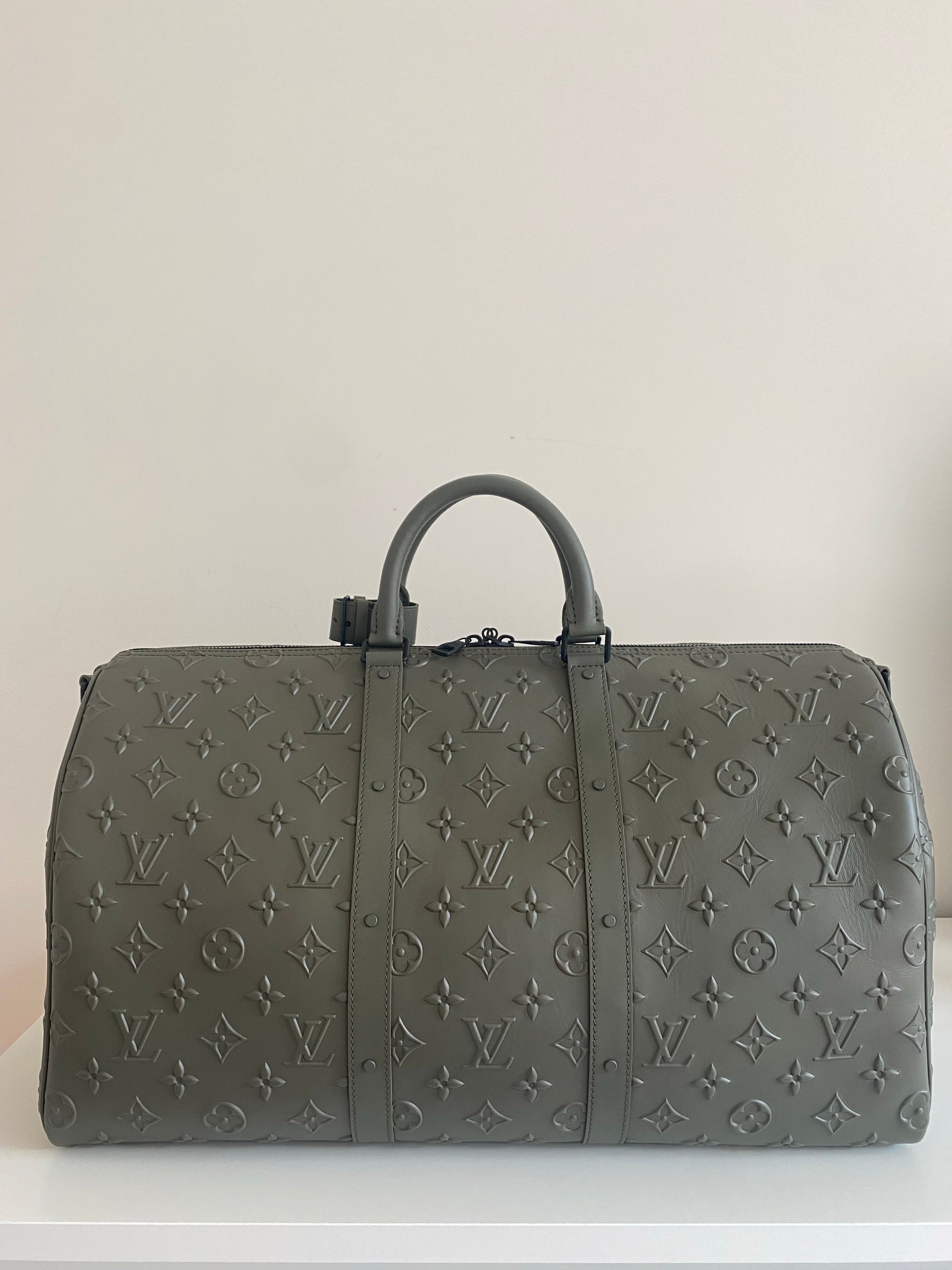 Louis Vuitton Khaki Keepall Bandouliere 50 Crossbody
