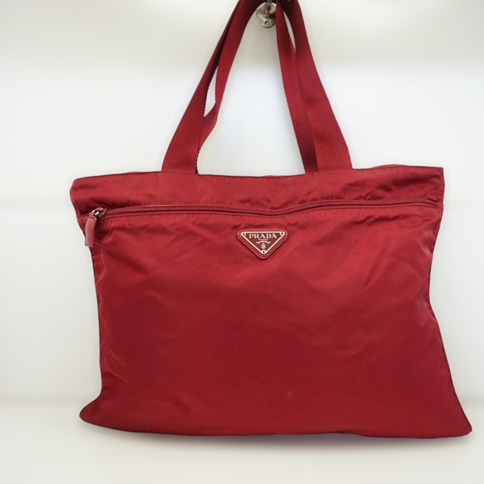 Prada rød ToteBag Luxury Handbag