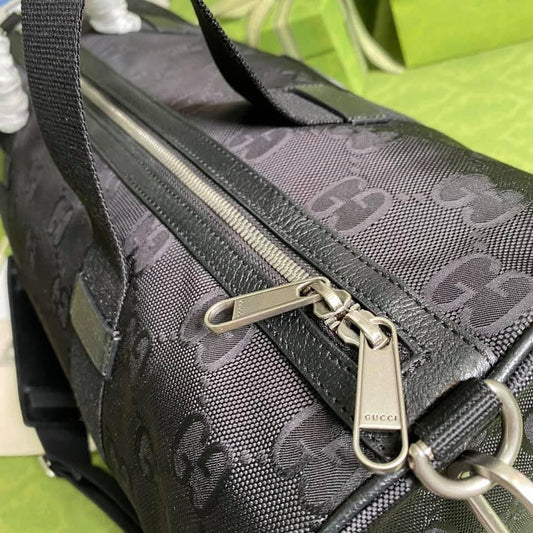 Gucci Leather Nylon Shoulder Bag Style 1