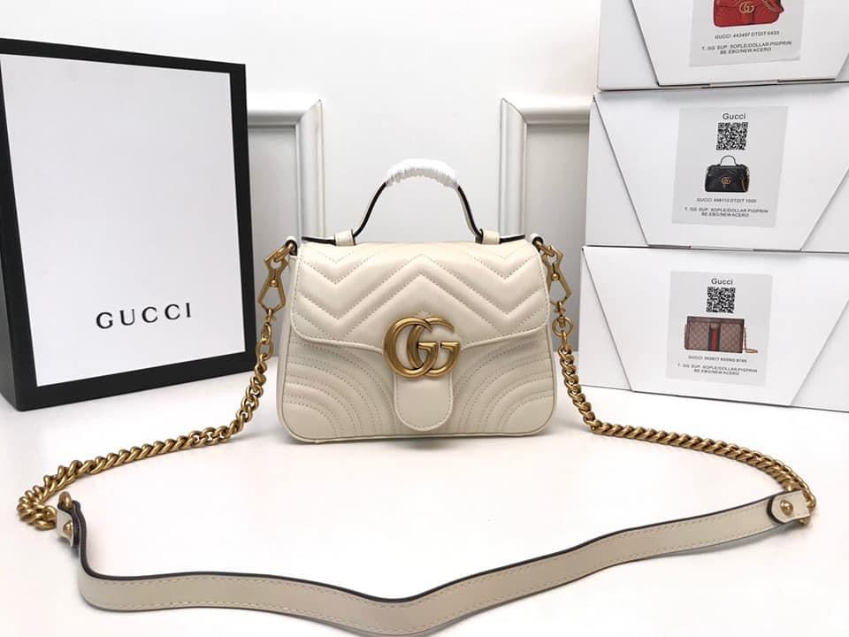Gucci Leather Chain Shoulder Bag Style 4