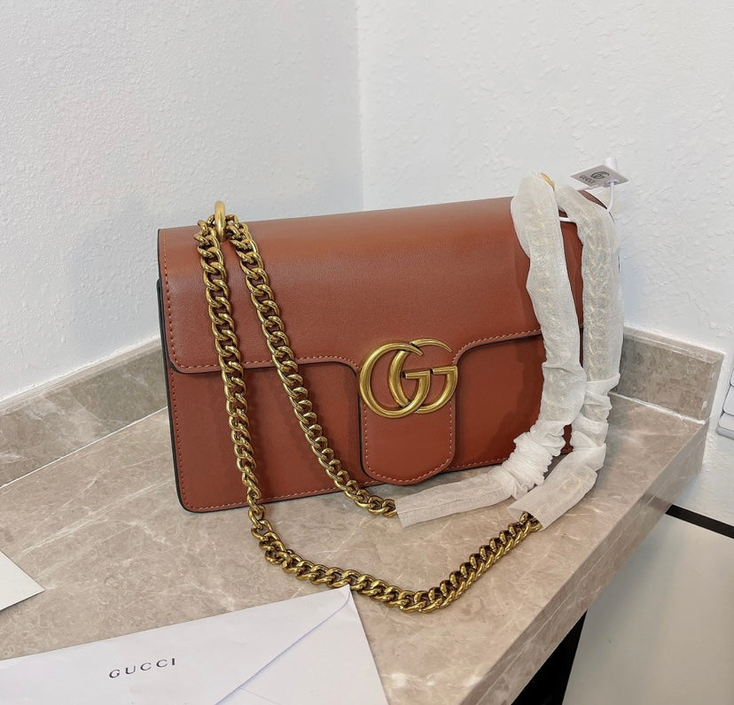 Gucci Brown Leather Handbag Style 2