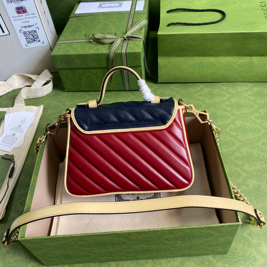 Gucci Monogram Chain Leather Crossbody