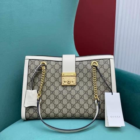Gucci Padlock Leather Chain Tote Style 1