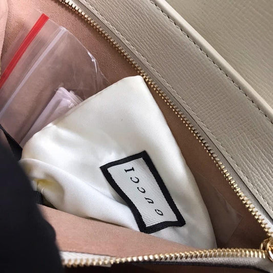 Gucci Horsebit Leather Nylon Shoulder Bag Style 2