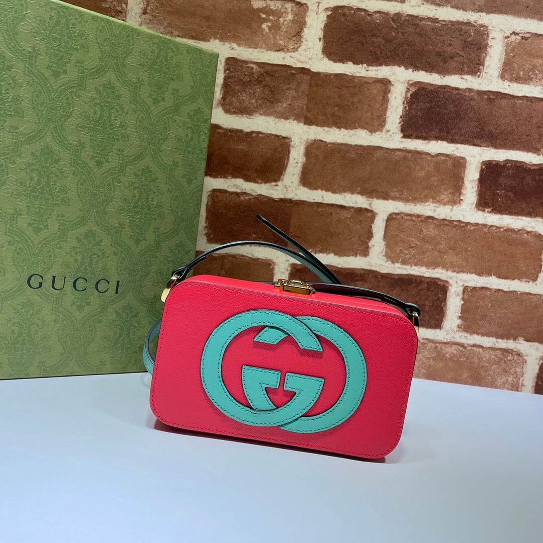 Gucci Interlocking G Leather Shoulder Bag Style 4