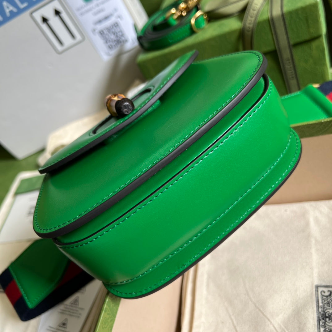 Gucci Bamboo Leather Shoulder Bag Style 11