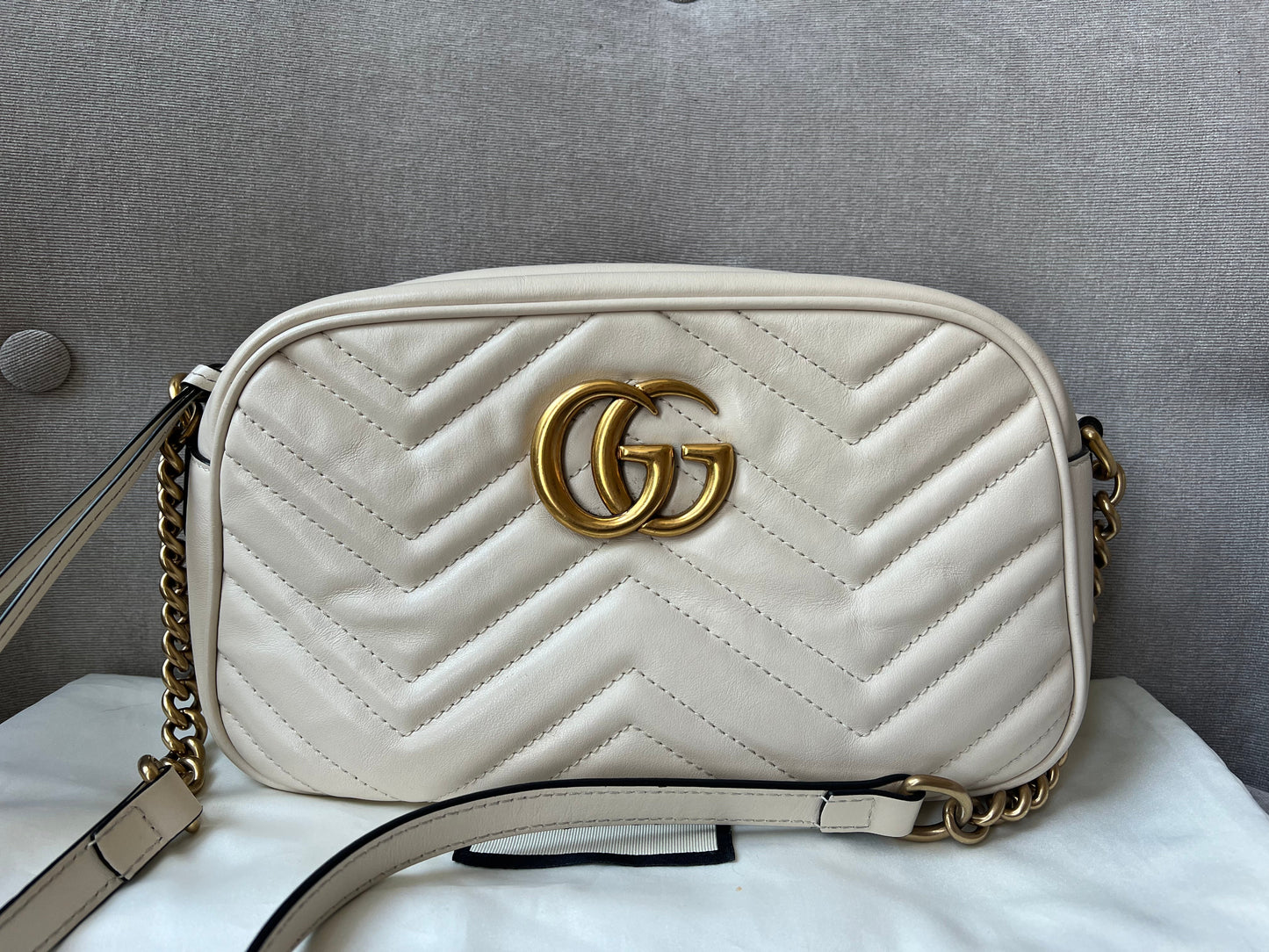 Gucci Lou Chain Leather Shoulder Bag