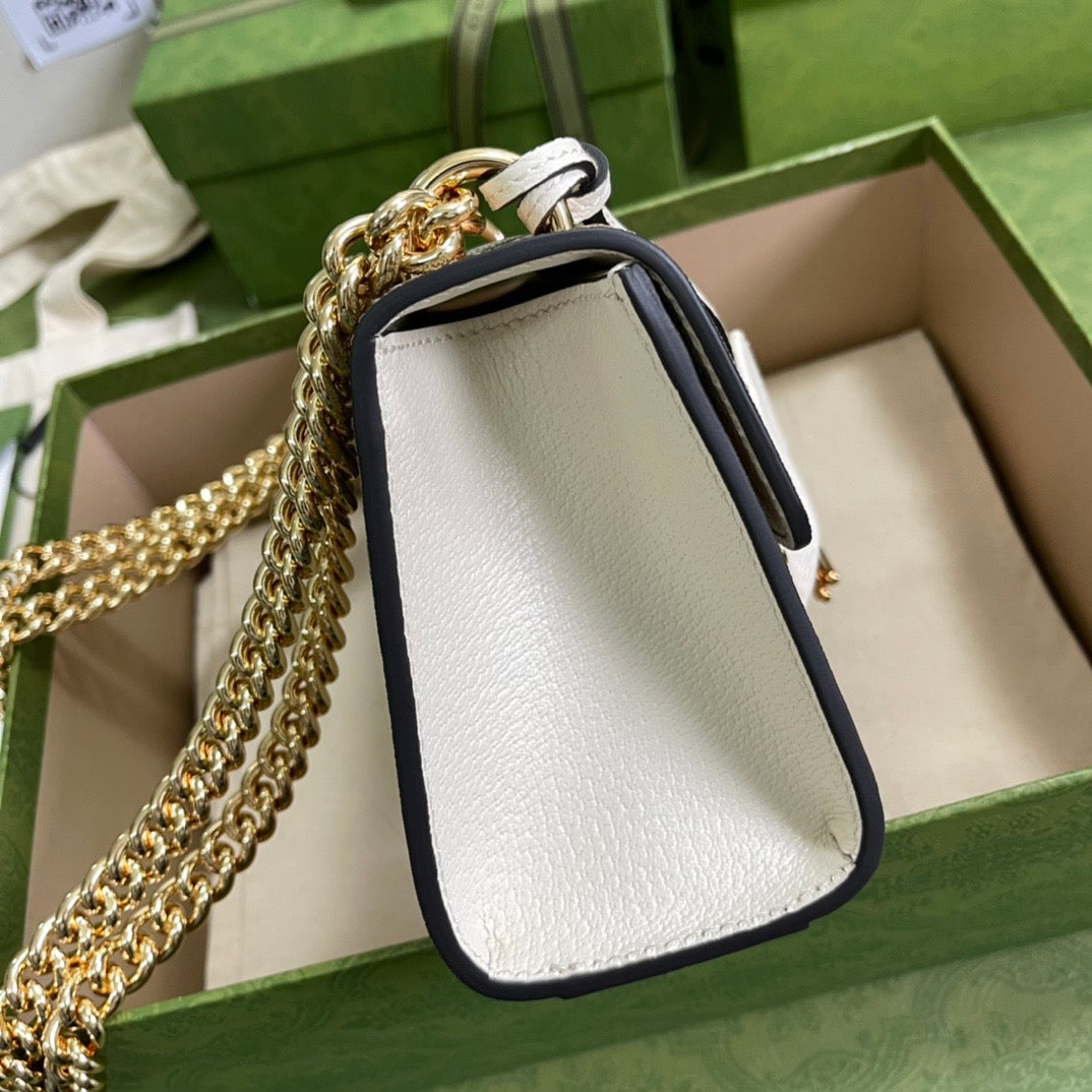 Gucci Padlock Leather Monogram Shoulder Bag Style 1