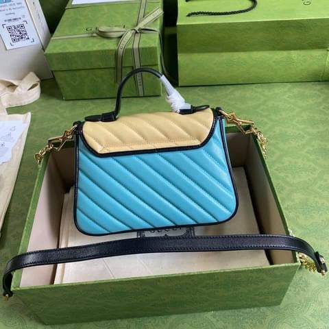 Gucci GG Marmont Quilted Chain Shoulder Bag Style 1