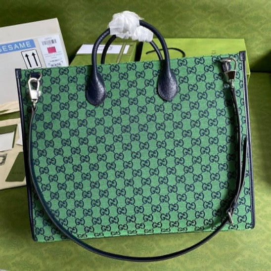 Gucci Leather Canvas Tote Style 14