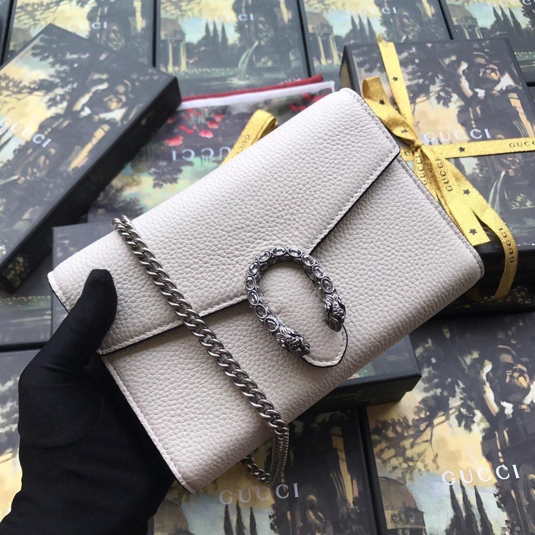 Gucci Monogram Chain Leather Crossbody