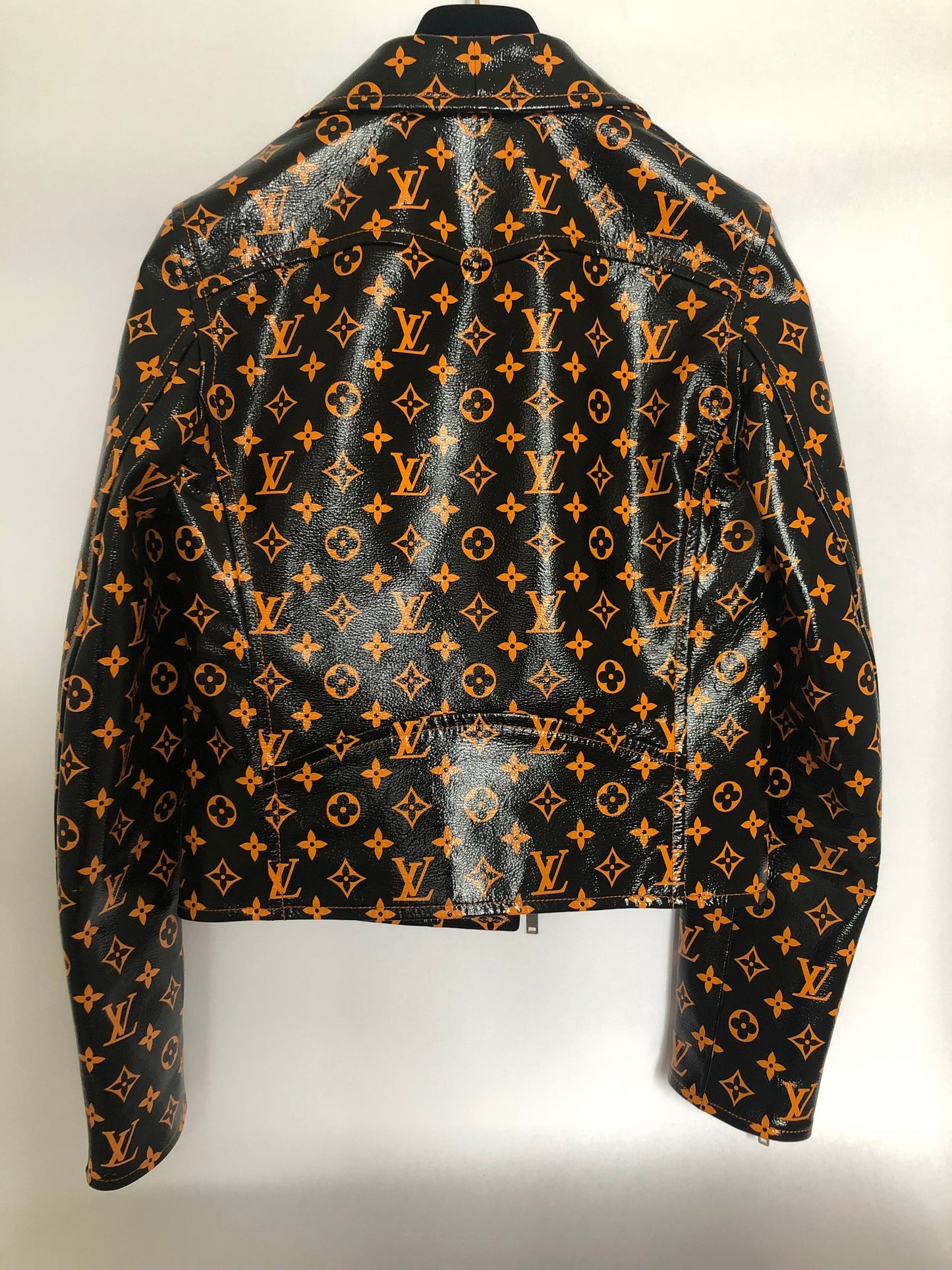 Louis Vuitton Monogram Printed Leather Biker Jacket 1A4Z18 Crossbody