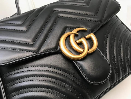 Gucci Leather Chain Shoulder Bag Style 5