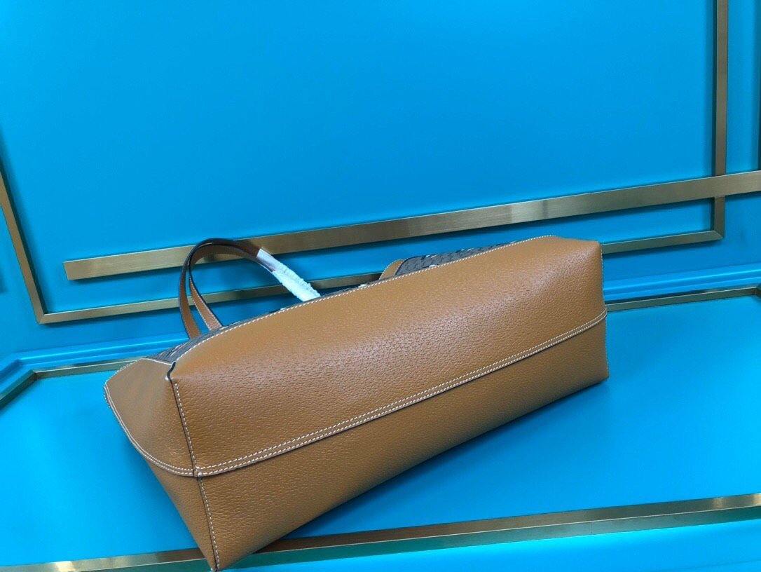 Gucci Monogram Leather Canvas Tote