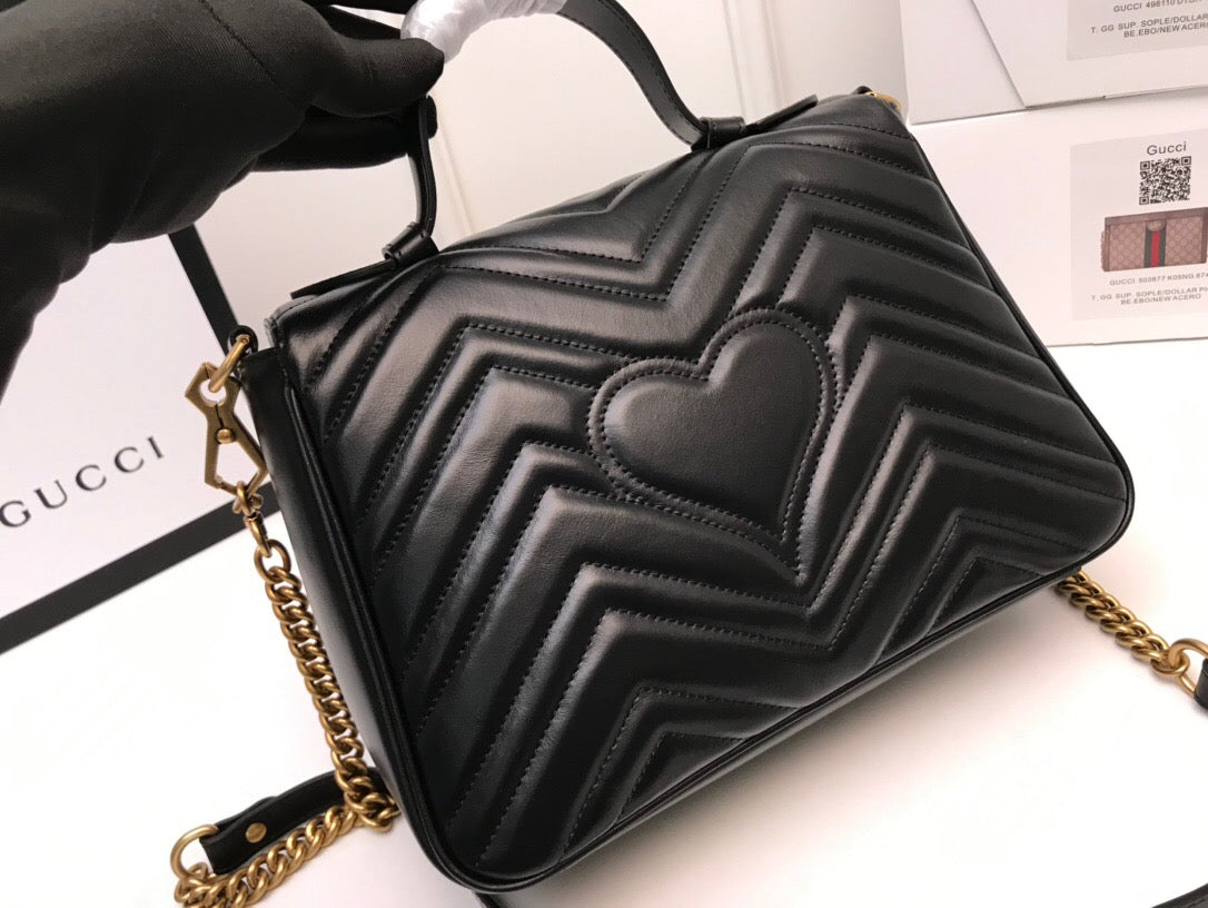 Gucci Monogram Chain Leather Crossbody