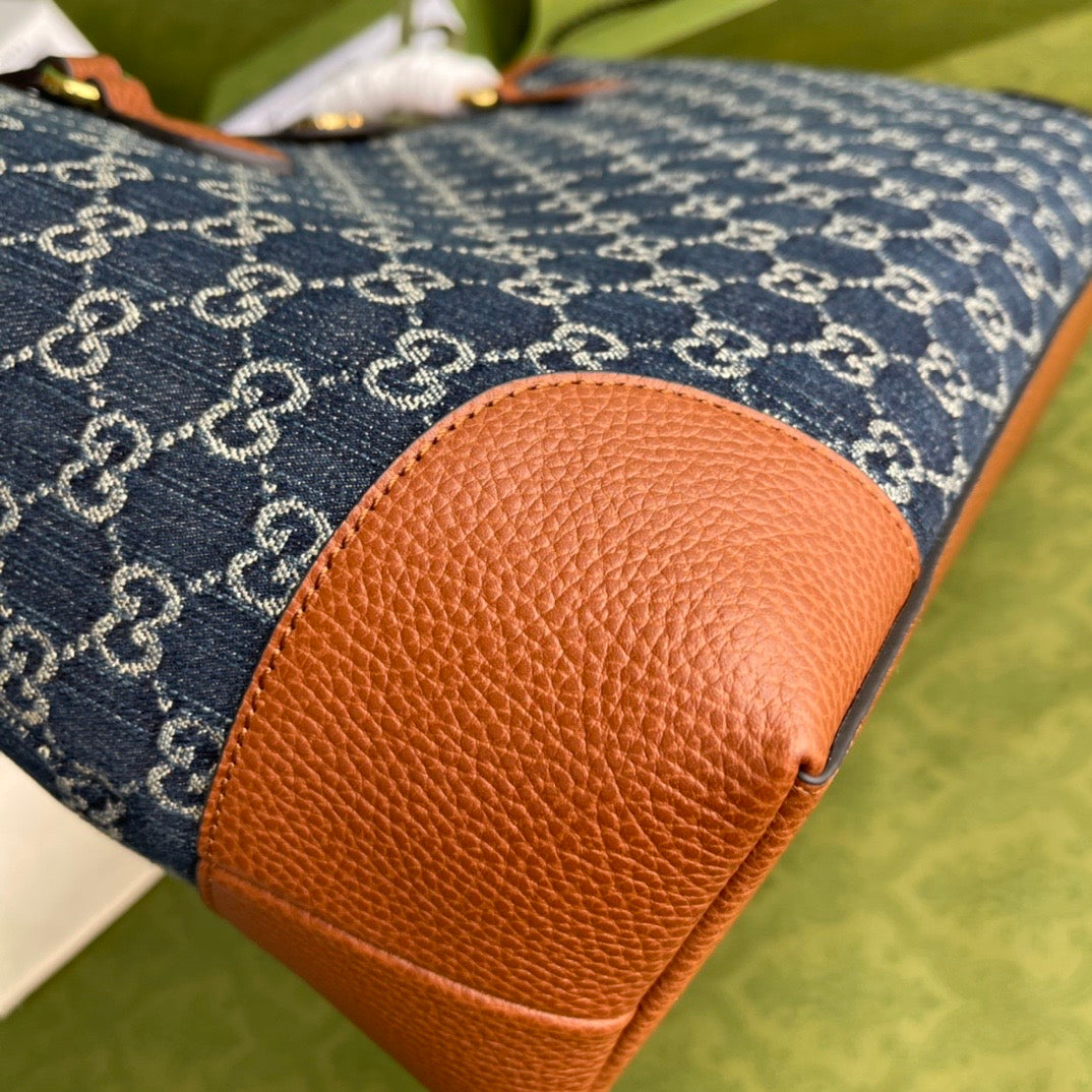 Gucci Ophidia Leather Monogram Tote Style 2