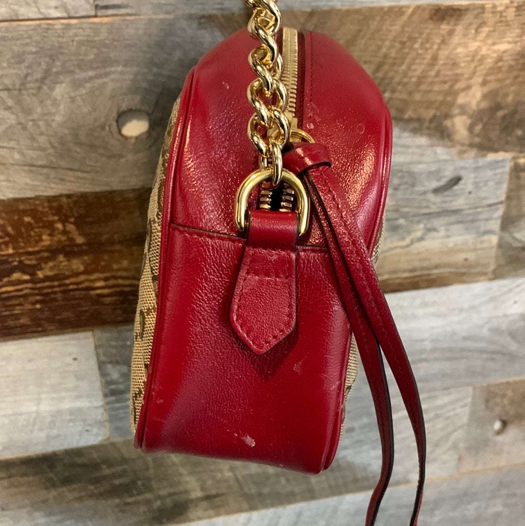 Gucci GG Marmont Leather Canvas Crossbody Style 1