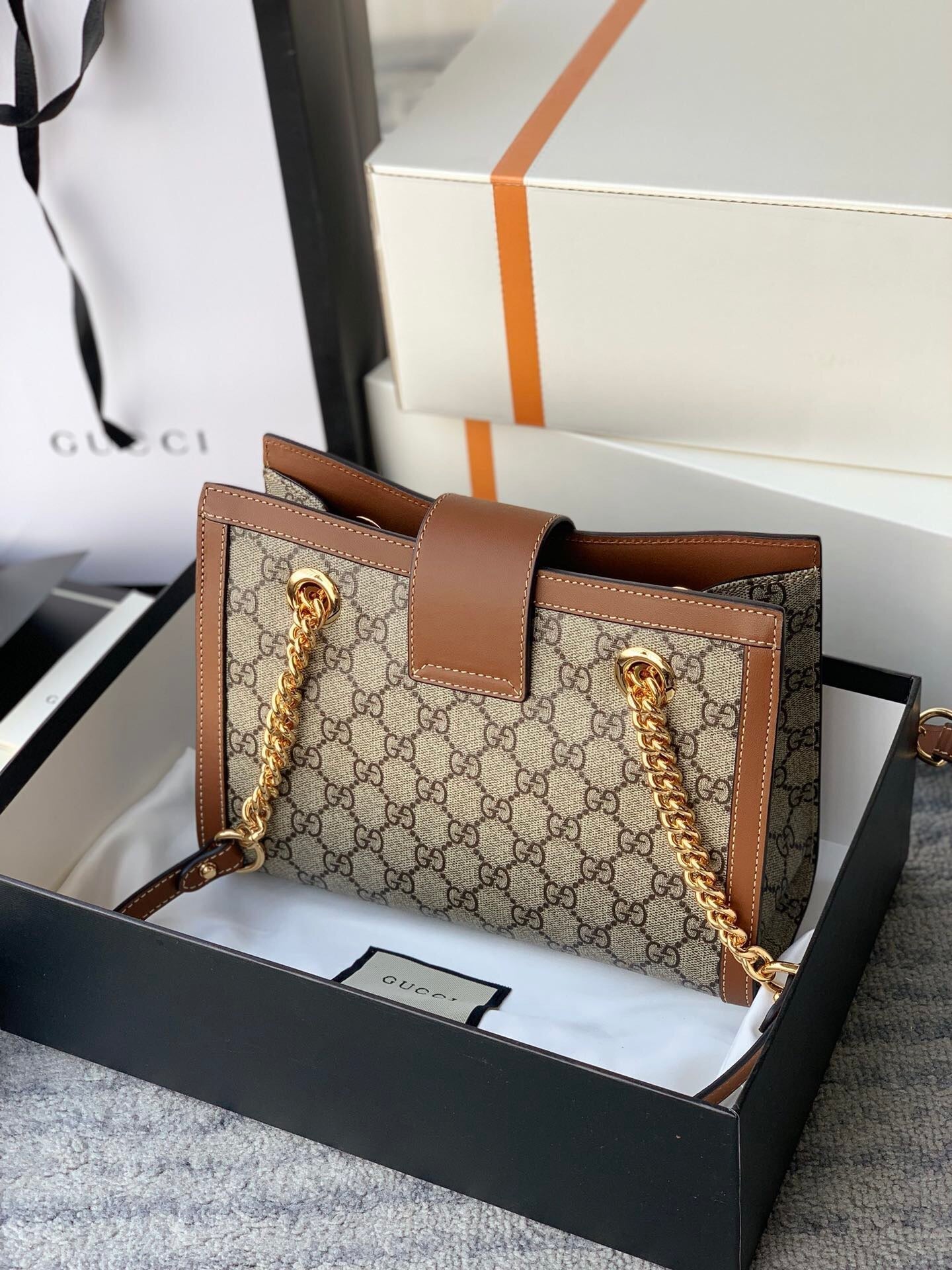 Gucci Padlock Leather Chain Shoulder Bag Style 15