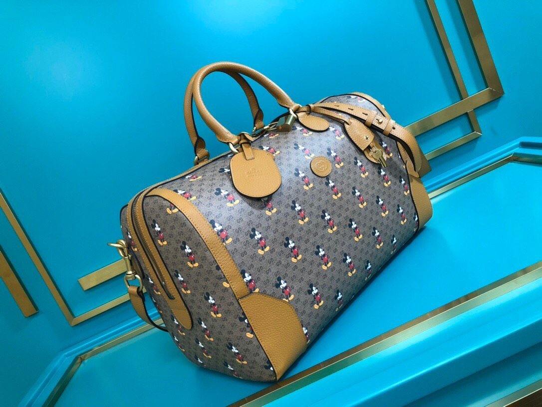 Gucci Leather Canvas Handbag Style 12