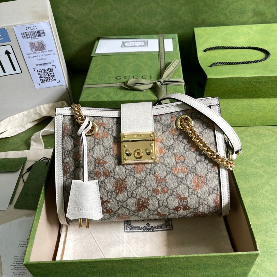 Gucci Padlock Leather Chain Tote Style 2