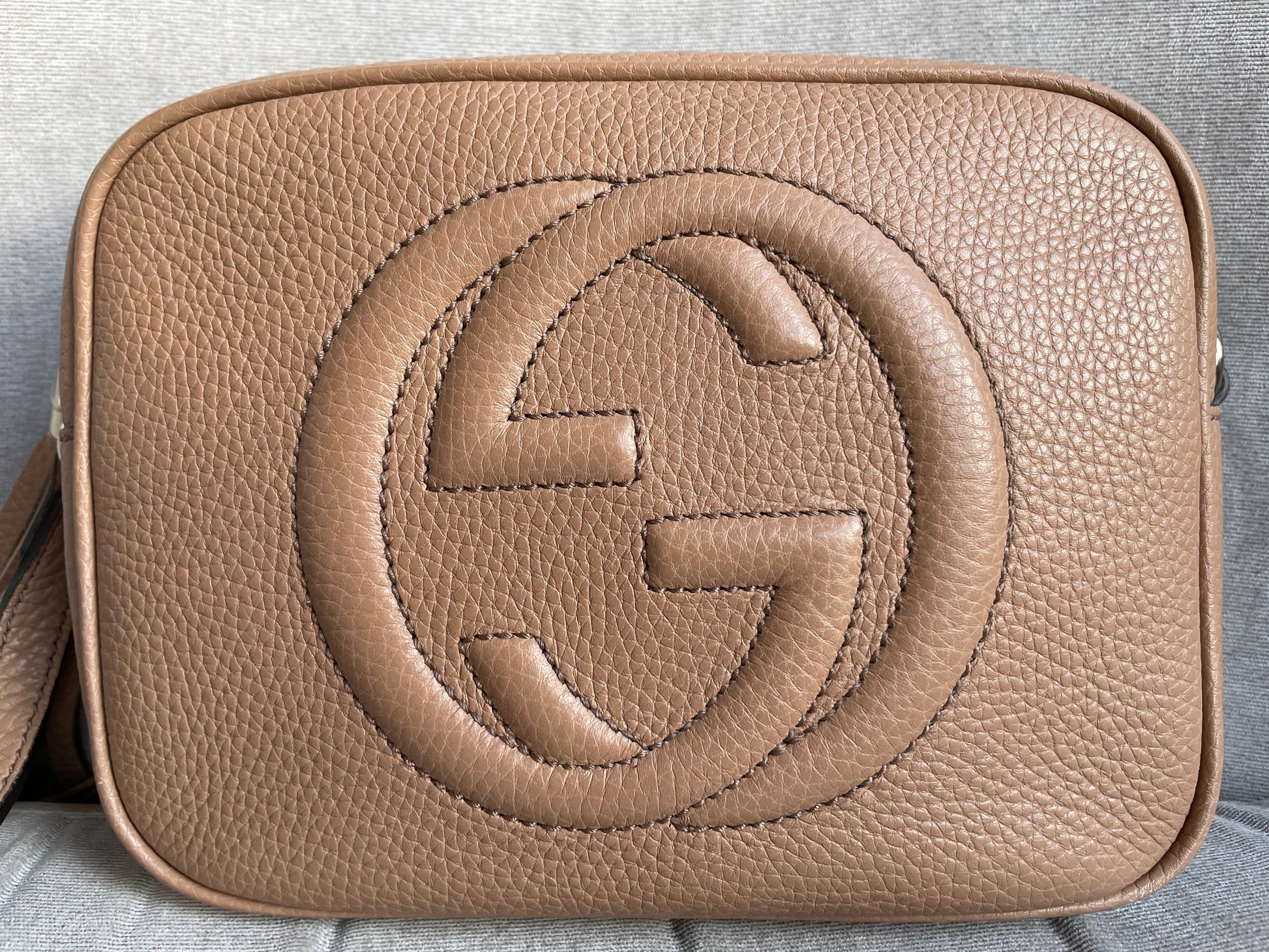 Gucci Soho Beige Leather Shoulder Bag Style 5