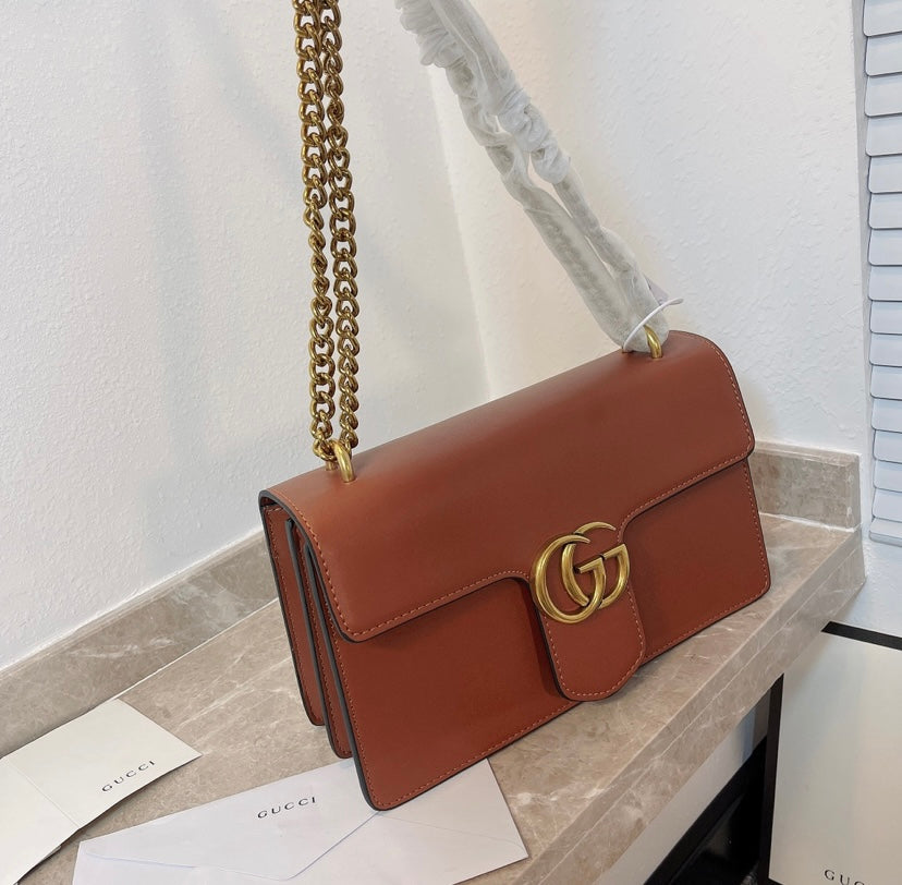 Gucci Brown Leather Handbag Style 2