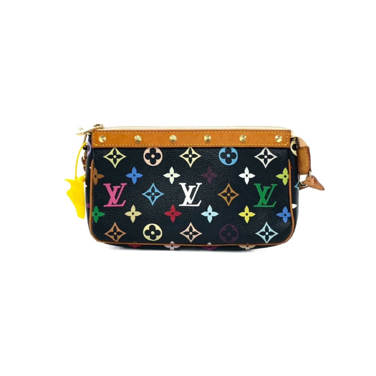 Louis Vuitton pochette accessoires black multicolour canvas
