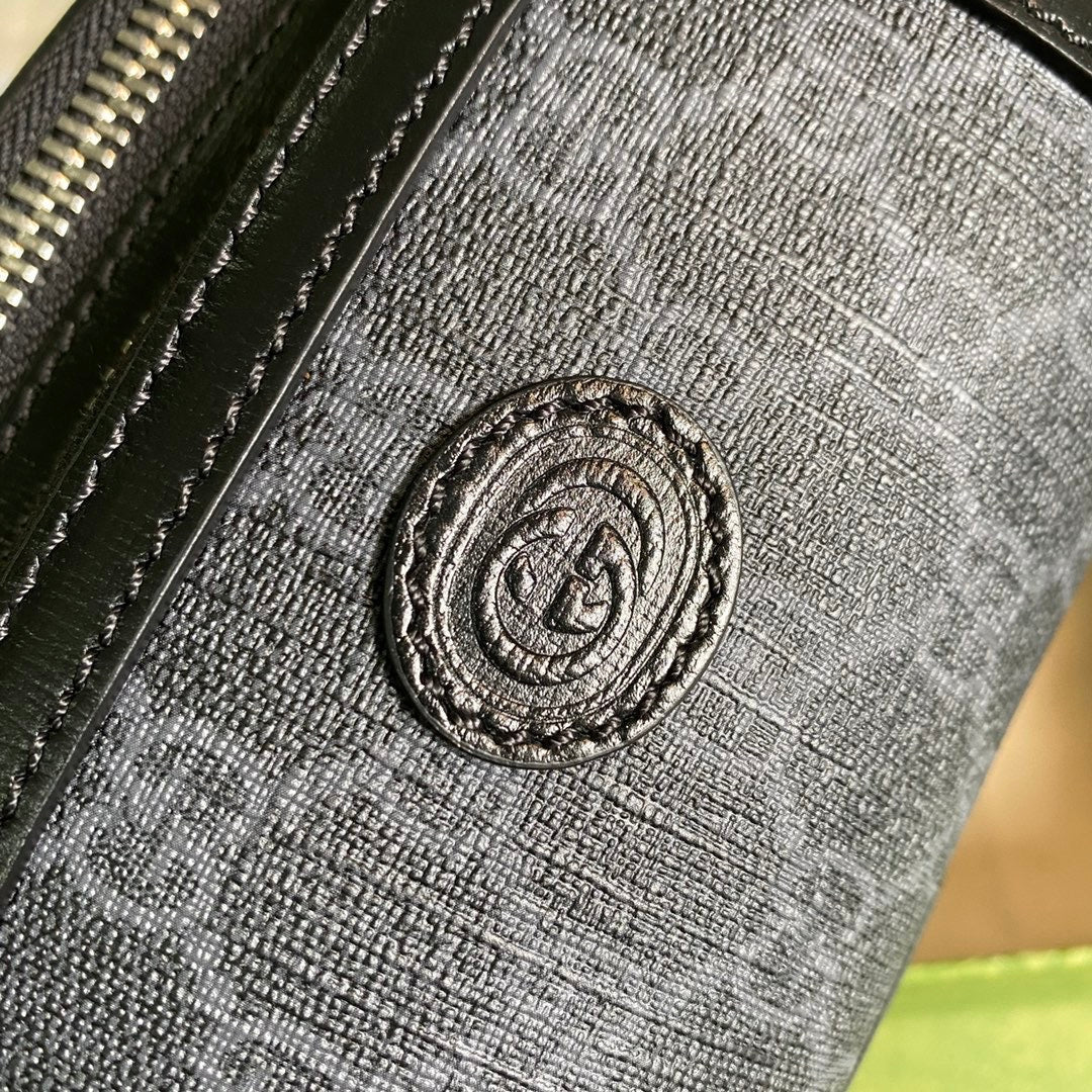 Gucci Monogram Leather Canvas Crossbody