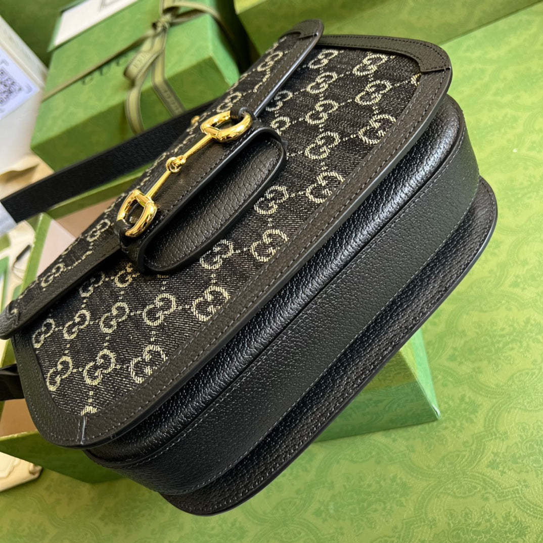 Gucci Monogram Leather Shoulder Bag