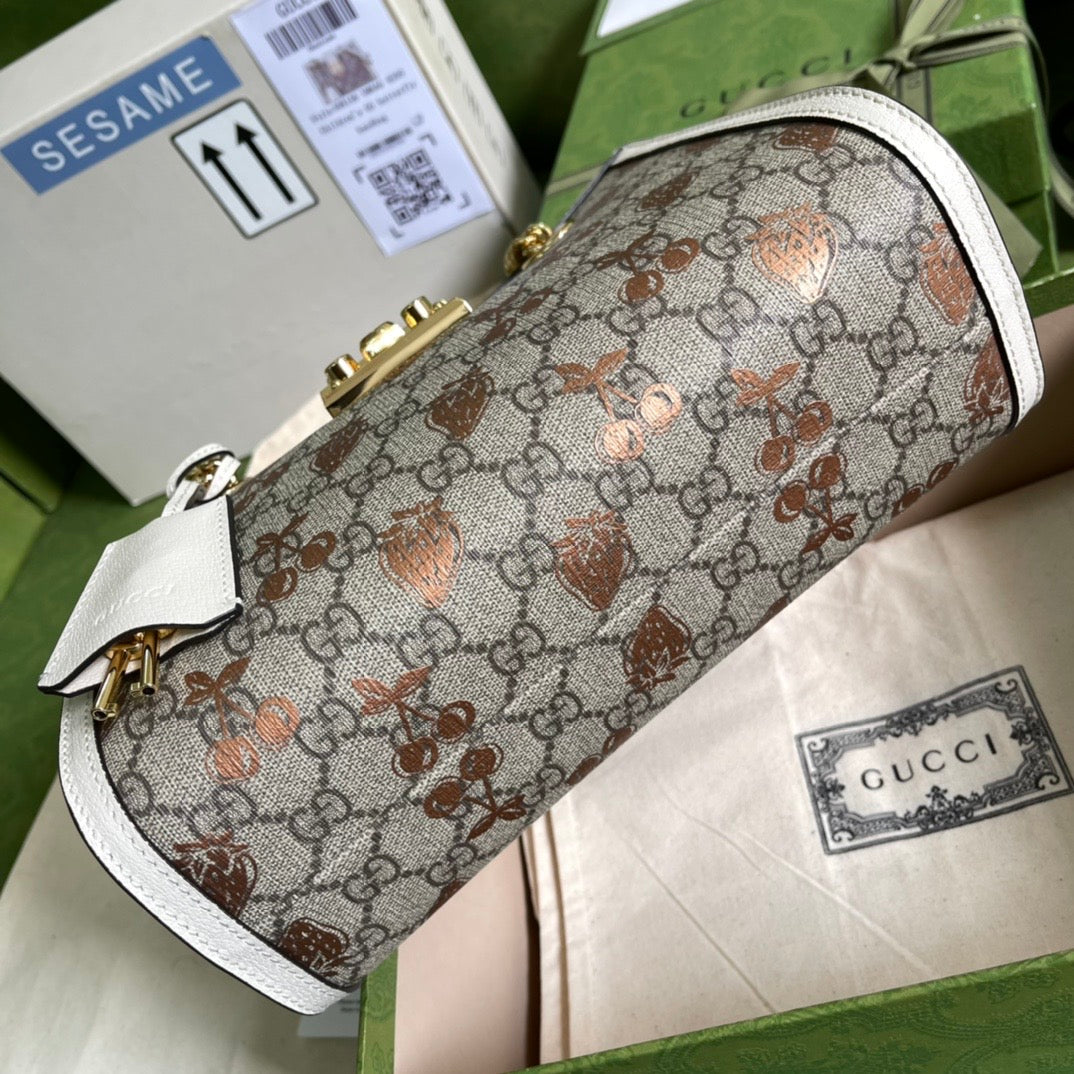 Gucci Padlock Leather Chain Tote Style 2