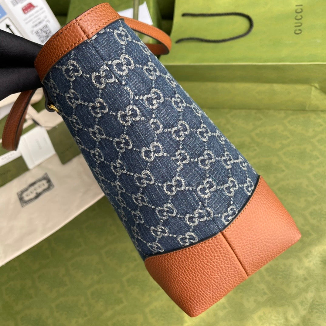 Gucci Ophidia Leather Monogram Tote Style 5