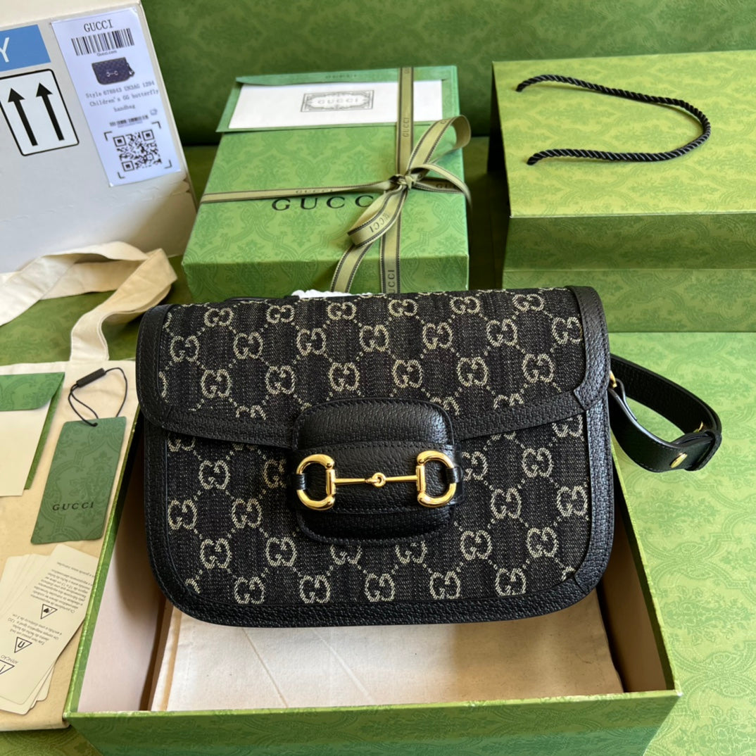 Gucci Leather Metallic Shoulder Bag Style 2