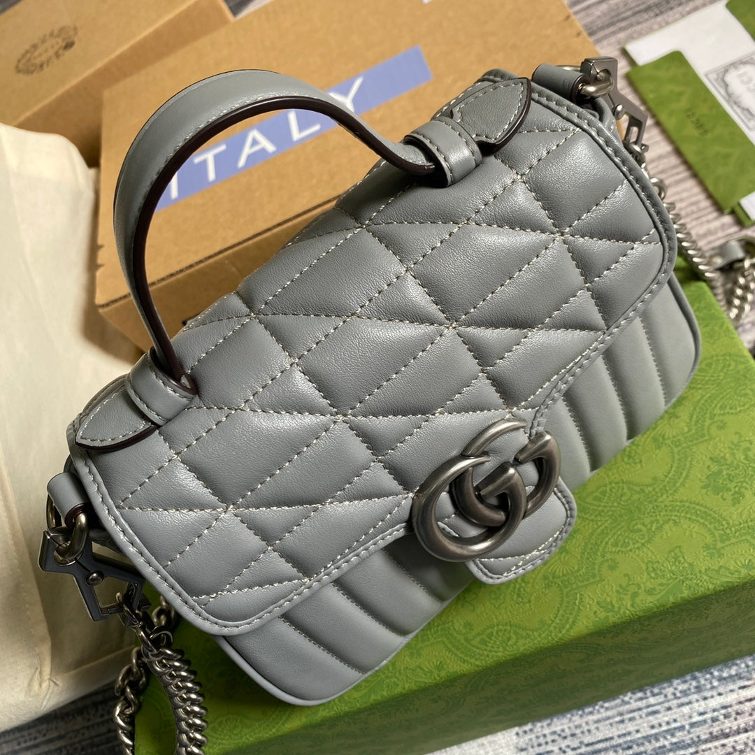 Gucci GG Marmont Leather Chain Shoulder Bag Style 27