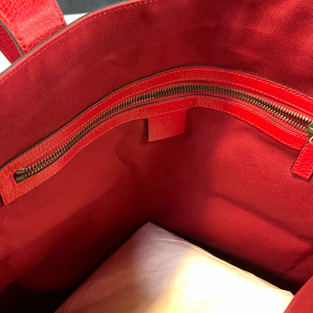 Gucci Leather Canvas Tote Style 17