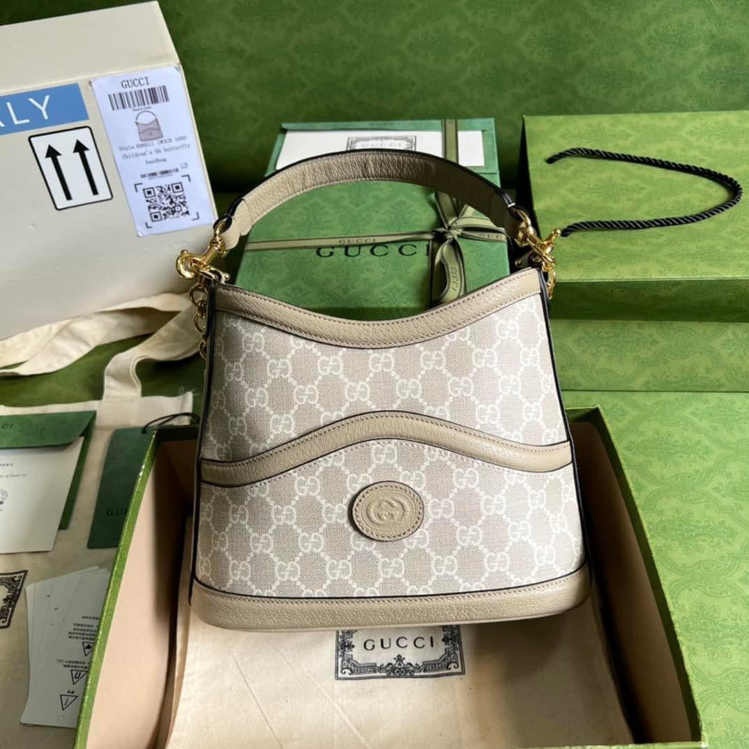 Gucci Monogram Chain Leather Crossbody