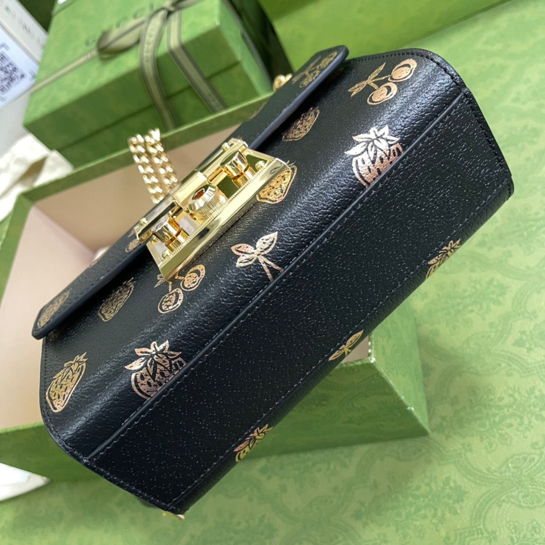 Gucci Padlock Leather Chain Shoulder Bag Style 14