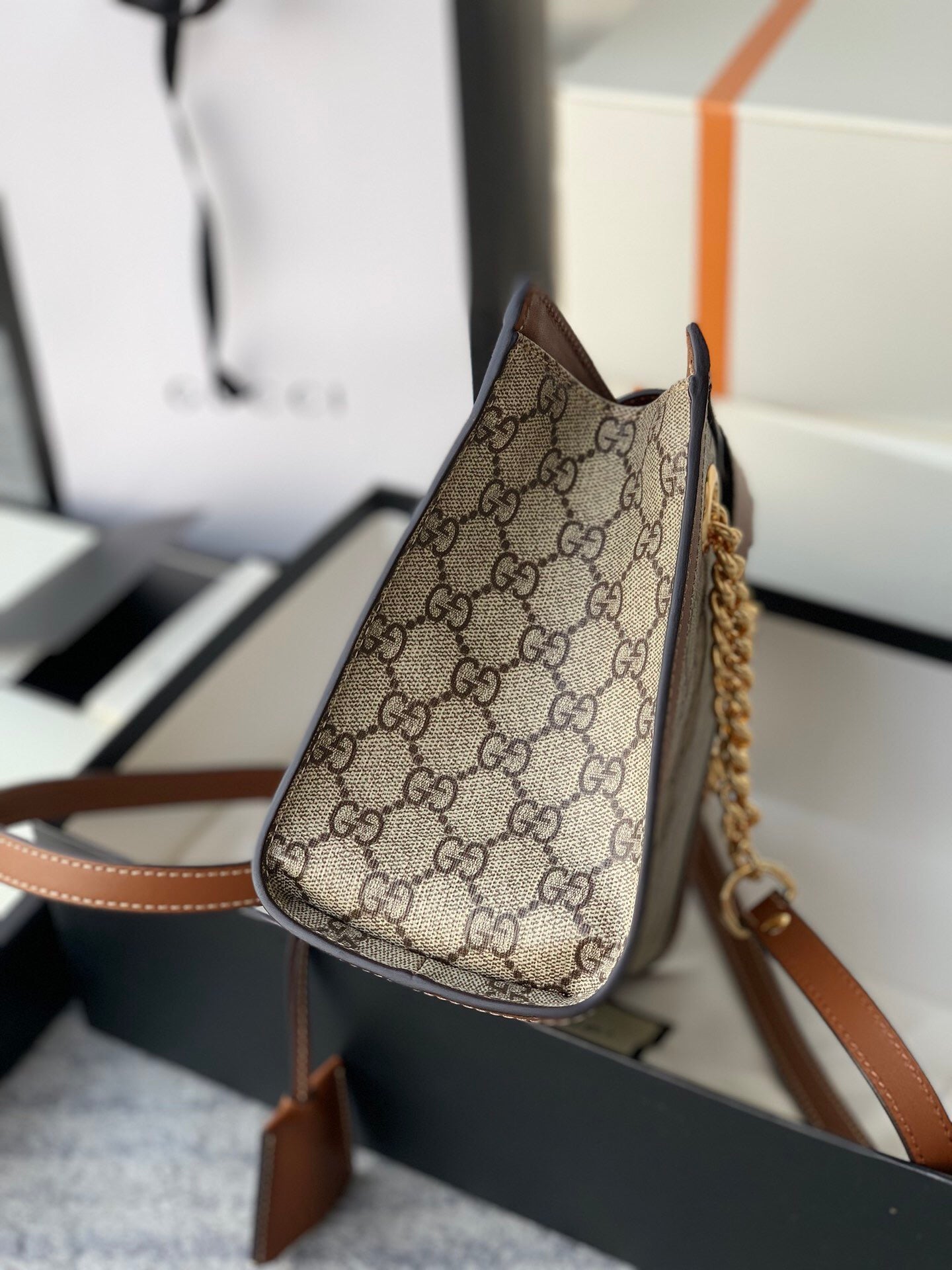 Gucci Padlock Leather Chain Shoulder Bag Style 15