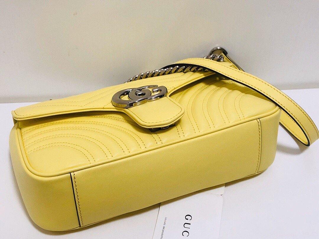 Gucci GG Marmont Leather Chain Shoulder Bag Style 34